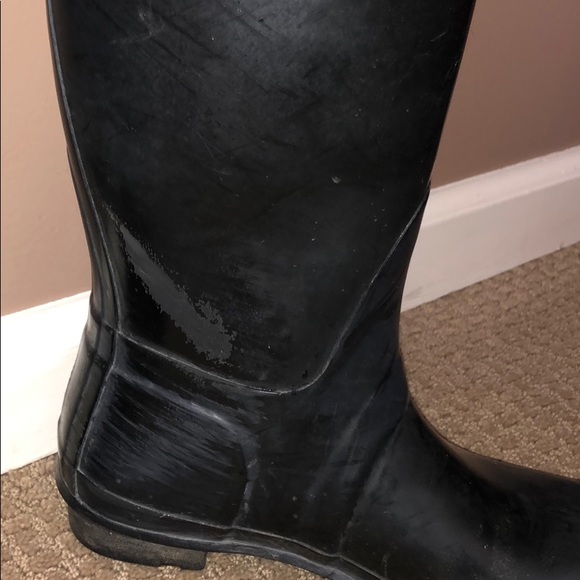 Classic black hunter tall rainboots - Picture 6 of 7